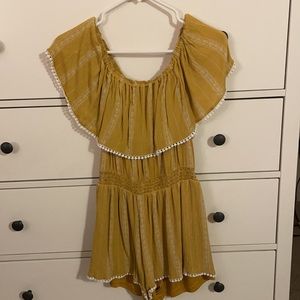Lulu’s Bohemian Yellow Romper
